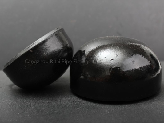 ASTM B16.25 B16.9 A234 GR.WPB Czarna zaślepka do rur ASME SCH40 3,68 mm 3,91 mm