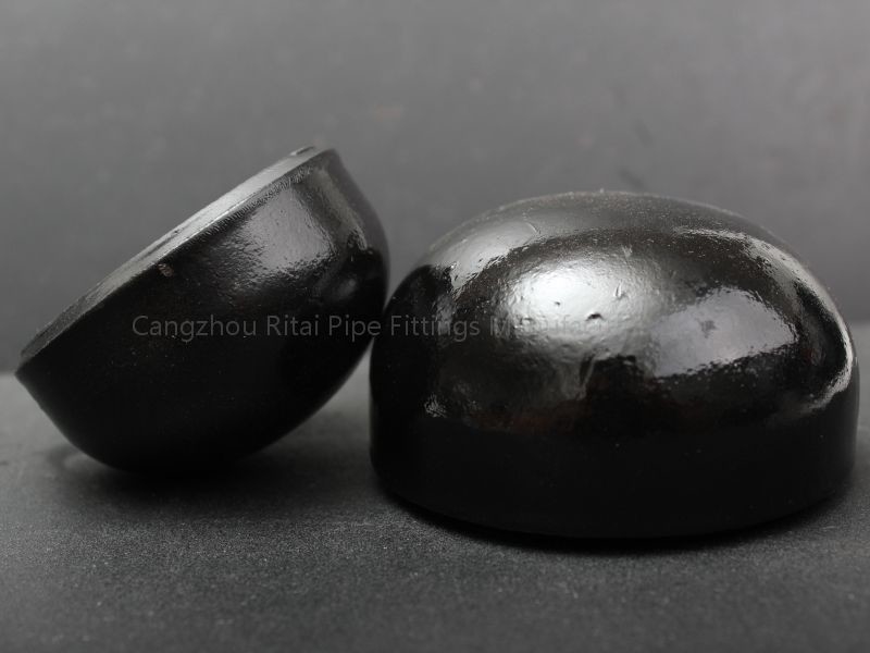 ASTM B16.25 B16.9 A234 GR.WPB Czarna zaślepka do rur ASME SCH40 3,68 mm 3,91 mm
